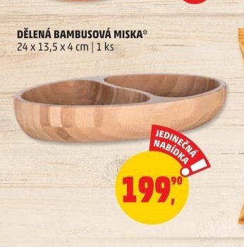 DĚLENÁ BAMBUSOVÁ MISKA