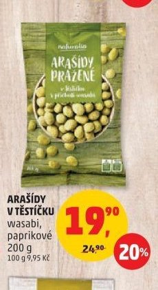 ARAŠÍDY V TĚSTÍČKU NATURALIA wasabi, paprikové