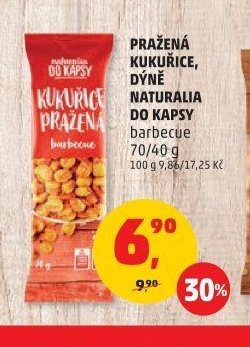 PRAŽENÁ KUKUŘICE, DÝNĚ NATURALIA DO KAPSY barbecue