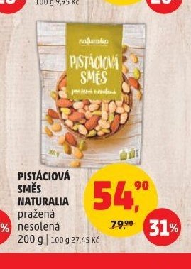 PISTÁCIOVÁ SMĚS NATURALIA pražená nesolená