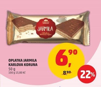 OPLATKA JARMILA KARLOVA KORUNA 50 g