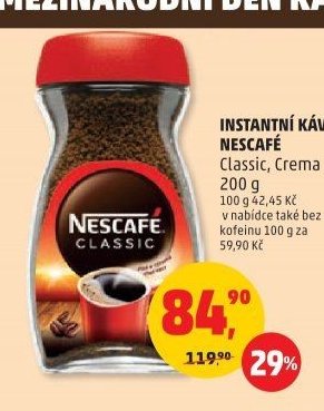 Instantní káva Nescafé Classic, Crema 200 g