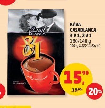 Káva Casablanca 3v1, 2v1 180/140 g