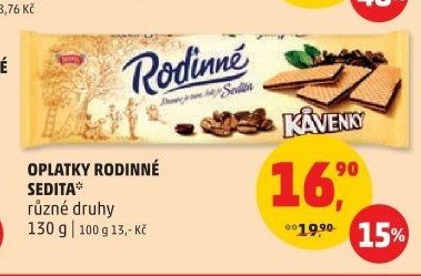 Oplatky Rodinné Sedita 130 g