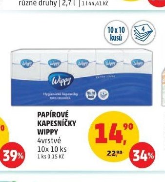 PAPÍROVÉ KAPESNÍČKY WIPPY