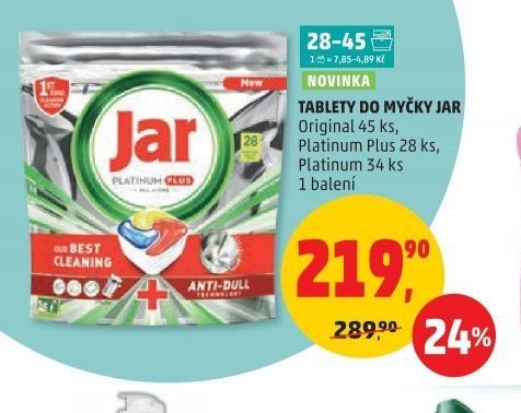 TABLETY DO MYČKY JAR