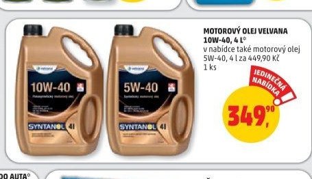 MOTOROVÝ OLEJ VELVANA 10W-40, 5W-40