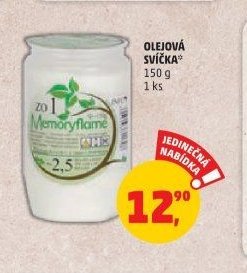 OLEJOVÁ SVÍČKA