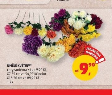 UMĚLÉ KVĚTINY