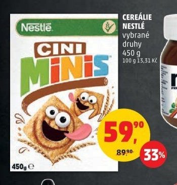 Nestlé Cini Minis vybrané druhy