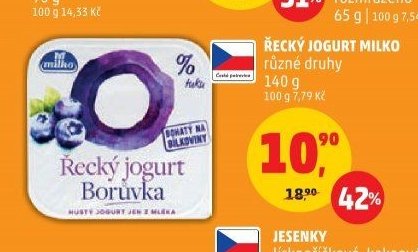 ŘECKÝ JOGURT MILKO