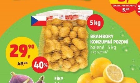 BRAMBORY KONZUMNÍ POZDNÍ