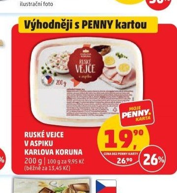 Ruské vejce v aspiku Karlova Koruna