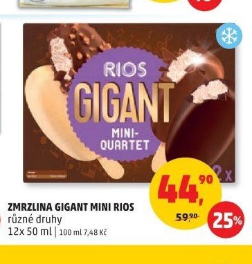 Zmrzlina Gigant Mini Rios různé druhy