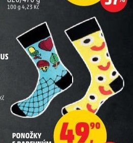Ponožky s barevným motivem