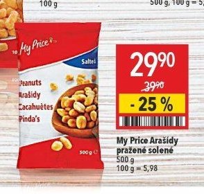 My Price Arašídy pražené solené