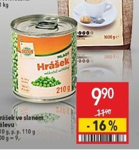 Hrášek ve slaném nálevu