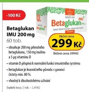 Doplněk stravy Betaglukan IMU Aurovitas