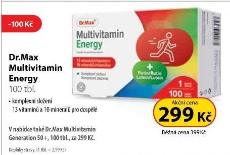 Doplněk stravy Dr.Max Multivitamin Energy