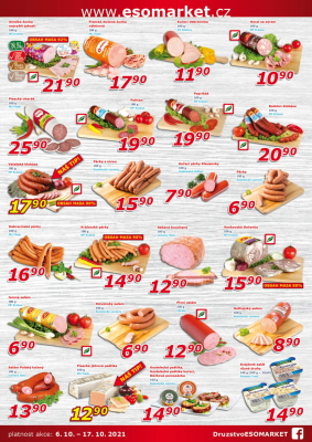 akční leták ESO MARKET 6.10.2021-17.10.2021