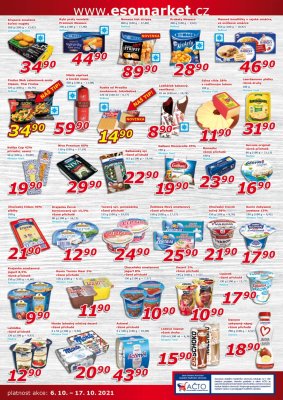 akční leták ESO MARKET 6.10.2021-17.10.2021