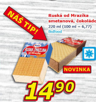 Ruská zmrzlina Prima