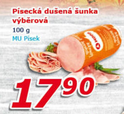 Šunka dušená písecká výběrová Maso uzeniny Písek