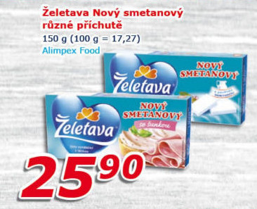 Sýr tavený Nový smetanový Želetava