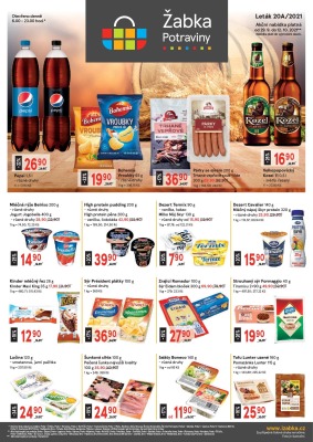 akční leták Žabka 29.9.2021-12.10.2021