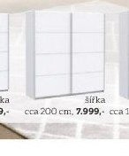 Skříň s posuvnými dveřmi šířka cca 200 cm