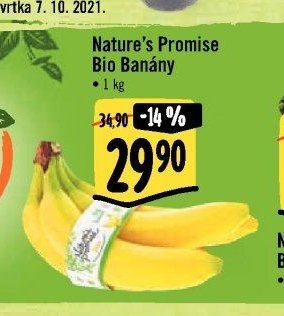 Nature's Promise Bio Banány