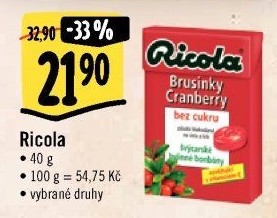 Bylinné bonbony Ricola