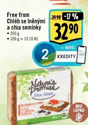 Chléb bez lepku Free From Nature'