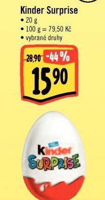 Čokoládové vajíčko s překvapením Kinder Surprise