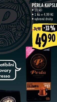 Kapsle Nespresso AH Perla
