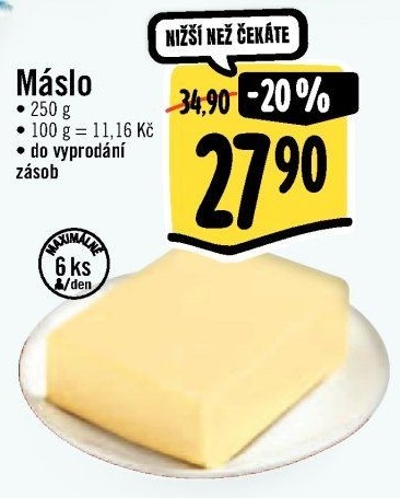 Máslo Jihočeské Madeta