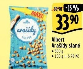Pražené arašídy Albert