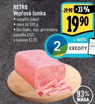 Šunka vepřová nejvyšší jakosti Albert Retro