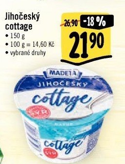 Sýr Cottage Jihočeský Madeta