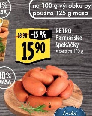 Farmářské špekáčky Albert Retro