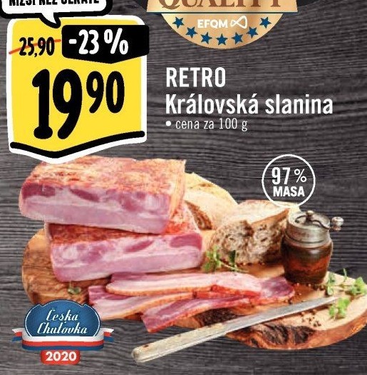 Královská slanina Albert Retro