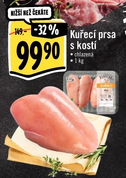 Kuřecí prsa s kostí Albert