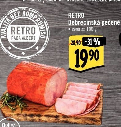 Pečeně debrecínská Albert Retro