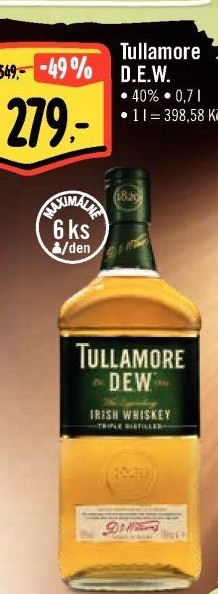 Whisky irská Tullamore Dew