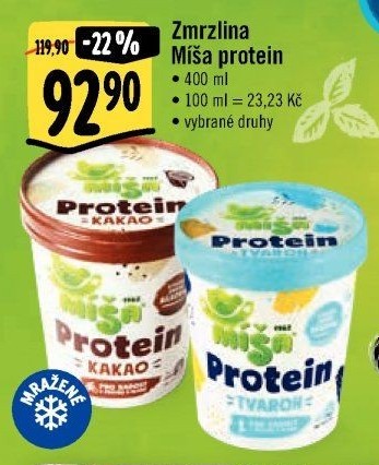 Zmrzlina proteinová v kelímku Míša