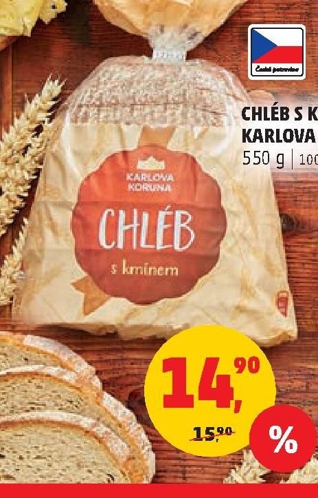 CHLÉB S KMÍNEM KARLOVA KORUNA