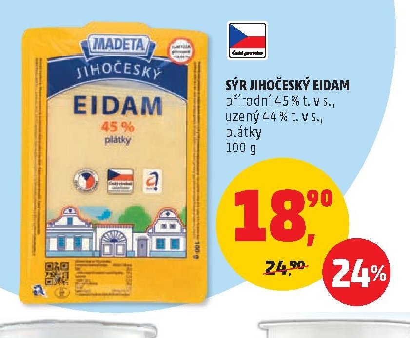 SÝR JIHOČESKÝ EIDAM