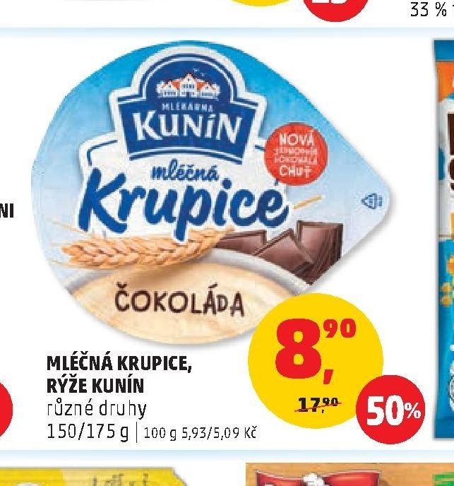 MLÉČNÁ KRUPICE, RÝŽE KUNÍN