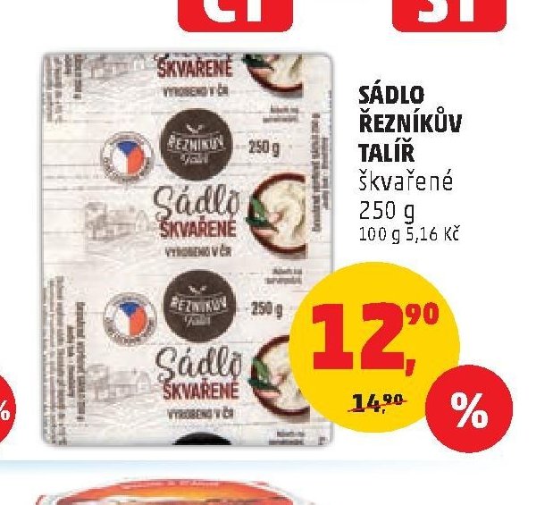 SÁDLO ŘEZNÍKŮV TALÍŘ škvařené