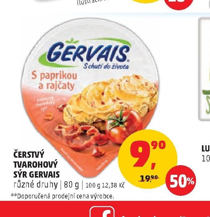 ČERSTVÝ TVAROHOVÝ SÝR GERVAIS